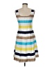 Nine West Stripes Blue Casual Dress Size 6 - photo 2