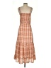 Toad & Co Checkered-gingham Orange Casual Dress Size S - photo 2