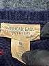 American Eagle Outfitters 100% Lambswool Blue Wool Pullover Sweater Size M - photo 7
