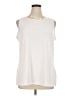 Susan Graver Ivory Sleeveless T-Shirt Size XL - photo 1