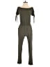 Derek Heart Solid Green Jumpsuit Size M - photo 1