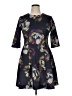 Gabby Skye Print Black Casual Dress Size 14 - photo 1