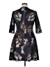 Gabby Skye Print Black Casual Dress Size 14 - photo 2