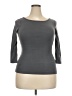 Three Dots 100% Cotton Gray 3/4 Sleeve T-Shirt Size XXL - photo 1