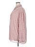 GeeGee 100% Polyester Polka Dots Pink Long Sleeve Blouse Size XXL - photo 5