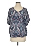 Alya 100% Polyester Blue 3/4 Sleeve Blouse Size S - photo 1