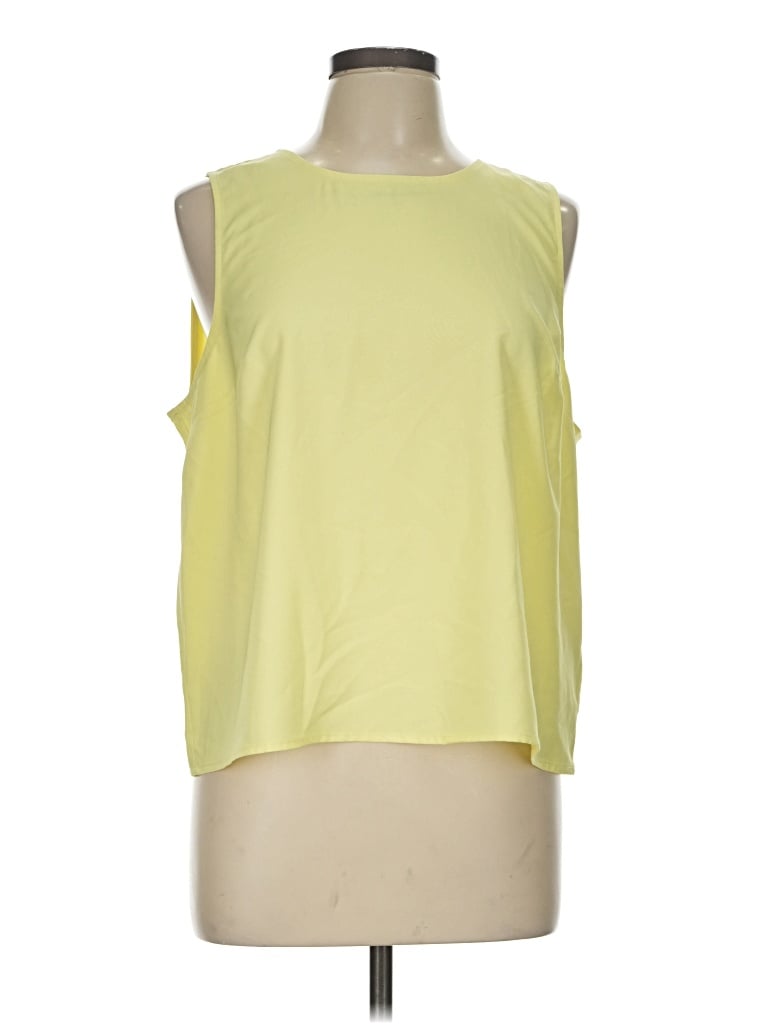Pre-owned J.crew Factory Store Sleeveless T-shirt In Yellow