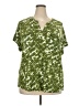 Style&Co Green Short Sleeve Blouse Size 3X - photo 1