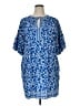 Max Studio Paisley Blue Casual Dress Size XL - photo 1
