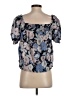 J.Crew Blue Short Sleeve Blouse Size S - photo 2