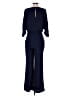 Diane von Furstenberg Solid Blue Jumpsuit Size 2 - photo 2
