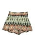 Aryn K. 100% Silk Print Green Shorts Size XS - photo 1