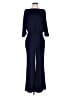 Diane von Furstenberg Solid Blue Jumpsuit Size 2 - photo 1