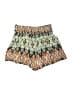 Aryn K. 100% Silk Print Green Shorts Size XS - photo 2