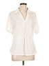 Carolyn Taylor Ivory Short Sleeve Blouse Size L - photo 1