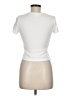 Pink Rose Ivory Short Sleeve Turtleneck Size M - photo 2