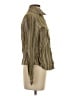 Killah Stripes Brown Long Sleeve Blouse Size S - photo 4