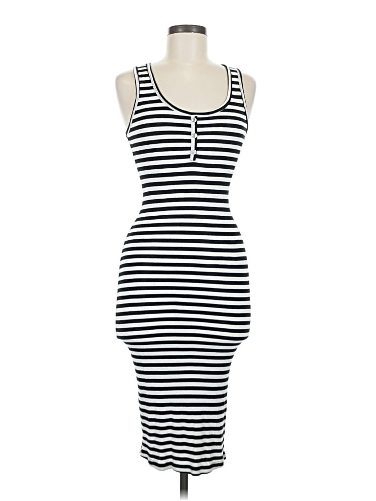 Pre-owned Active Usa Casual Dress In Black