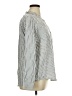 Knox Rose Stripes Silver Long Sleeve Button-Down Shirt Size XL - photo 4