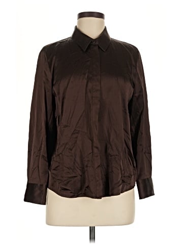 Assorted Brands Long Sleeve Silk Top (view 1)