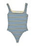 Babaton Stripes Blue Bodysuit Size S - photo 1