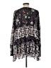 Free People 100% Polyester Black Long Sleeve Blouse Size L - photo 2