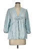Cato Blue 3/4 Sleeve Blouse Size L - photo 1