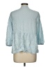 Cato Blue 3/4 Sleeve Blouse Size L - photo 2