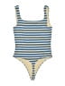 Babaton Stripes Blue Bodysuit Size S - photo 2
