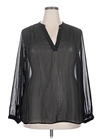 a.n.a. A New Approach Long Sleeve Blouse (view 1)