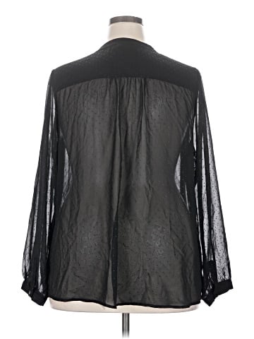 a.n.a. A New Approach Long Sleeve Blouse (view 2)