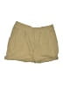 FRAME Solid Tan Khaki Shorts Size 6 - photo 1