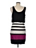 Express 100% Polyester Color Block Black Casual Dress Size M - photo 2