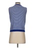 St. John Blue Sleeveless Top Size S - photo 2