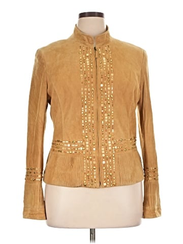 Lafayette 148 New York Leather Jacket (view 1)