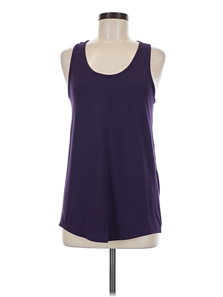 Pre-owned Zyia Active Tank Top Purple Halter Neckline Tops