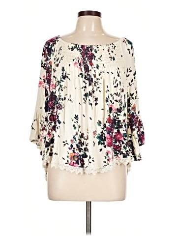 LUQ 3/4 Sleeve Blouse (view 1)