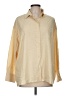 Zara Color Block Yellow Long Sleeve Button-Down Shirt Size M - photo 1