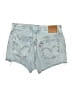 Levi's 100% Cotton Blue Denim Shorts Size 28 waist - photo 2