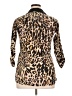 Etcetera Animal Print Brown 3/4 Sleeve Blouse Size 4 - photo 2