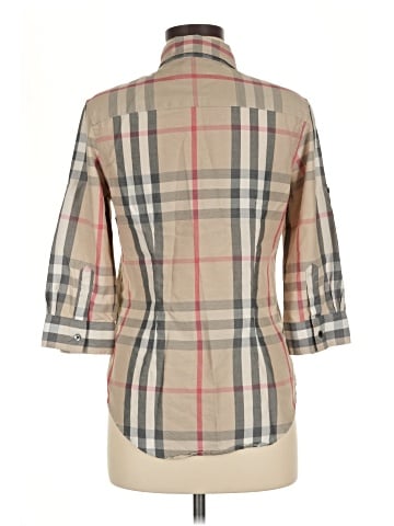 Burberry 3/4 Sleeve Button-Down Shirt (view 2)