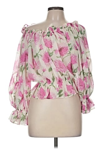 Topshop 3/4 Sleeve Blouse (view 1)