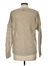 J.Crew 100% Linen Metallic Tan Pullover Sweater Size L - photo 2