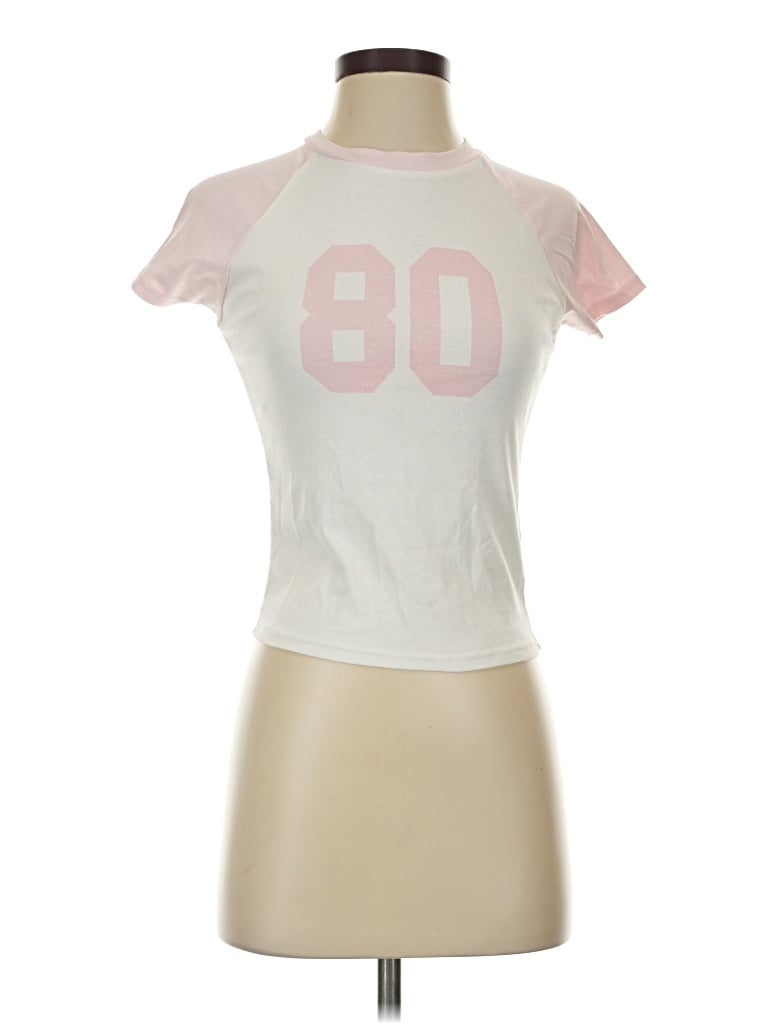 Pre-owned Edikted Short Sleeve Turtleneck In Pink