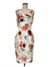 H&M 100% Polyester Floral White Cocktail Dress Size 8 - photo 1