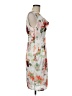 H&M 100% Polyester Floral White Cocktail Dress Size 8 - photo 4