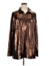 REMI X REVOLVE Metallic Brown Long Sleeve Blouse Size 1X - photo 1
