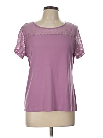 Ann Taylor Factory Short Sleeve T-Shirt (view 1)