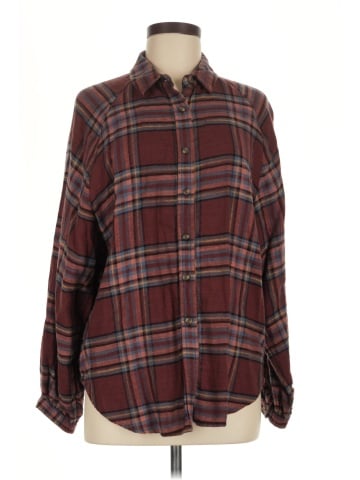 American Eagle Outfitters Long Sleeve Button-Down Shirt (view 1)