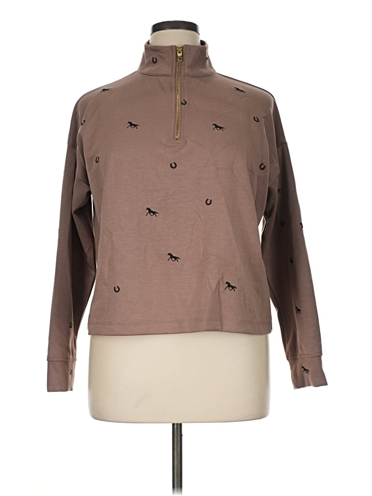 Pre-owned Belldini Sweatshirt In Brown